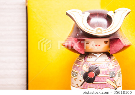 Japanese wooden doll, Kokeshi, Samurai Kokeshi Japanese wooden doll, Kokeshi, Samurai Kokeshi 35618100