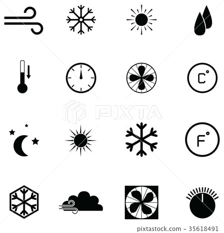 air condition icon set air condition icon set 35618491