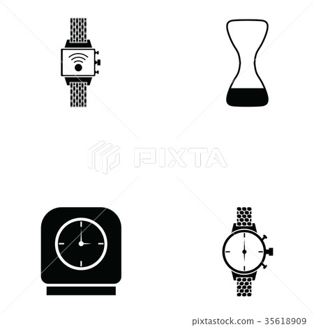 watch icon set 35618909