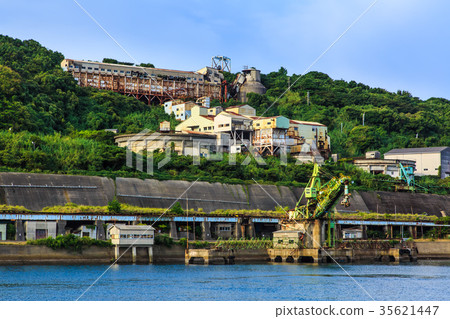 Ikeshima Port Coal loading machine Trimmer Ikeshima Coal Mine trace Nagasaki 35621447