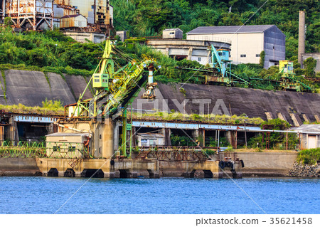 Ikeshima Port煤炭裝載機Trimmer Ikeshima煤礦跟踪長崎 Ikeshima Port煤炭裝載機Trimmer Ikeshima煤礦跟踪長崎 35621458