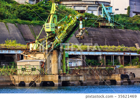 Ikeshima Port Coal loading machine Trimmer Ikeshima Coal Mine trace Nagasaki 35621469