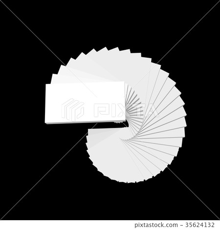 Spiral staircase. Isolated on black background. - Stock Illustration