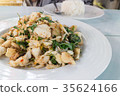 spicy crab stir fry with basil and chili 35624166