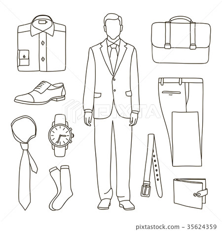 Classical businessman clothes 35624359