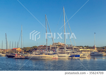 Yachts in the port. Yachts in the port. 35624709
