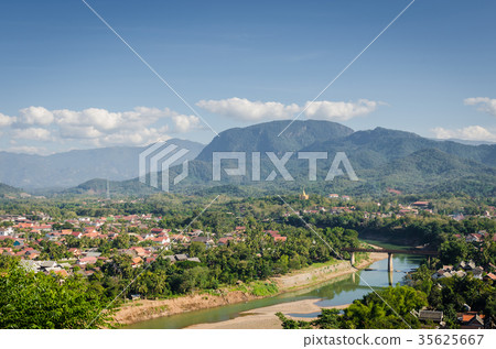 view on the top of Phusi mountain. 35625667