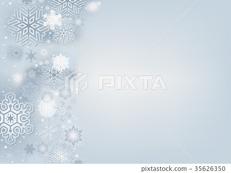 Winter Background with Snowflakes 35626350