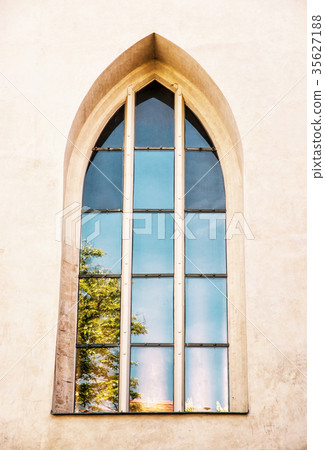 Old window with reflections, Spilberk castle, Brno 35627188