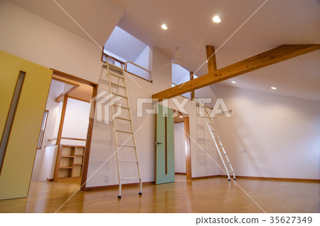 Kids room with loft 35627349