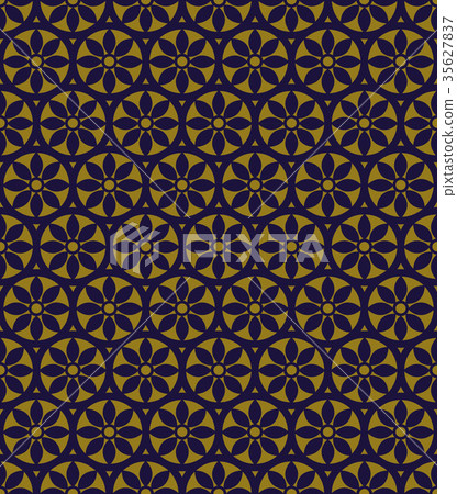 Antique seamless gold retro pattern background 35627837