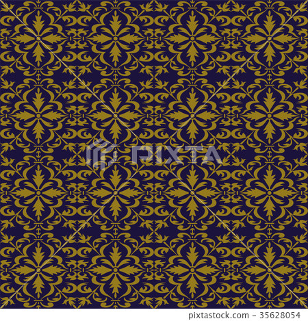 Antique seamless gold retro pattern background Antique seamless gold retro pattern background 35628054