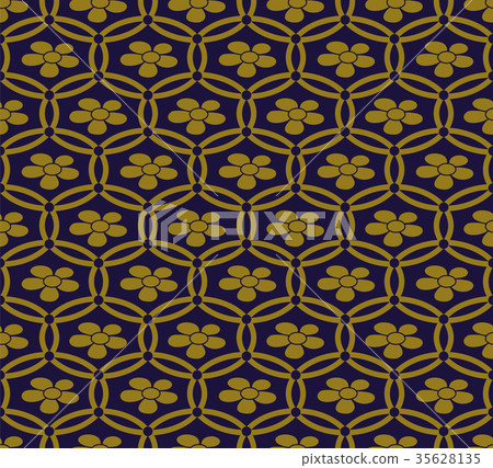 Antique seamless gold retro pattern background Antique seamless gold retro pattern background 35628135