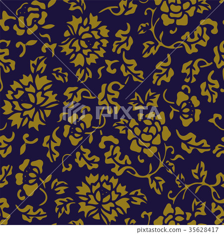 Antique seamless gold retro pattern background Antique seamless gold retro pattern background 35628417