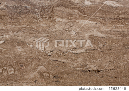 Classic brown travertine stone texture. 35628446