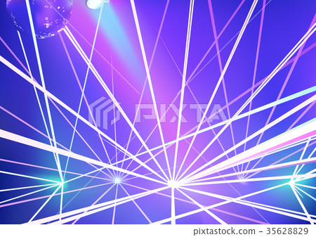 Disco Light Background with Laser Show 35628829