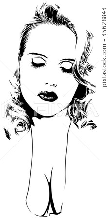 Woman Sketch 35628843