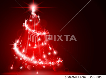 Abstract Magical Christmas Tree Abstract Magical Christmas Tree 35628850
