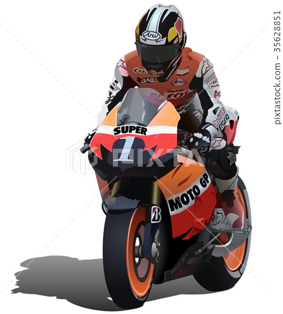 Man Riding a Superbike 35628851