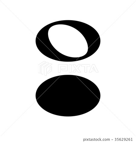 Isolated musical note 35629261