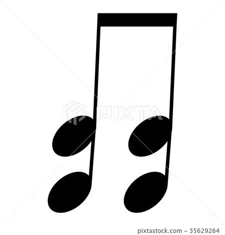 Isolated musical note 35629264