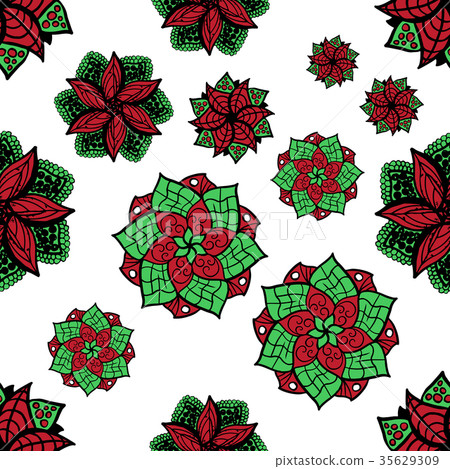 Seamless zen doodle mandala background for art. Seamless zen doodle mandala background for art. 35629309