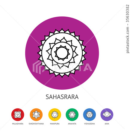 Chakras set, spirituality and energy healing Chakras set, spirituality and energy healing 35630382