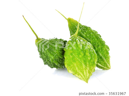 Momordica Charantia on a white background 35631967