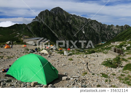 We look at Kendake from Kenzawa campground We look at Kendake from Kenzawa campground 35632114