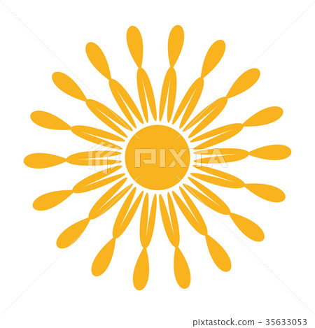 Isolated sun icon Isolated sun icon 35633053