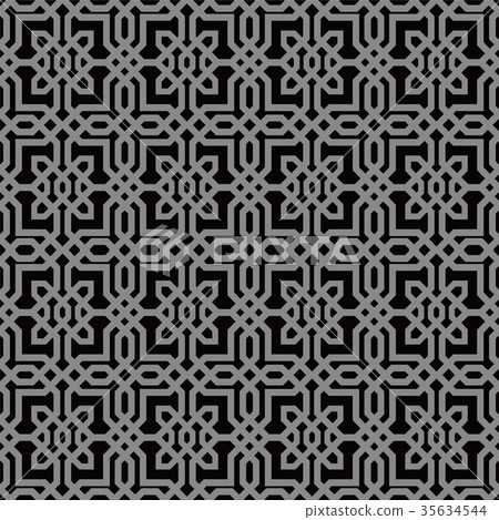 Antique seamless silver retro pattern background Antique seamless silver retro pattern background 35634544