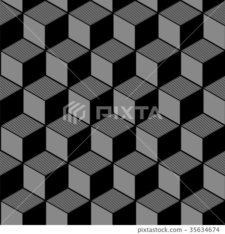 Antique seamless silver retro pattern background 35634674