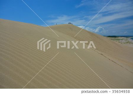 鳥取沙丘，沙丘和藍天（1） 35634938