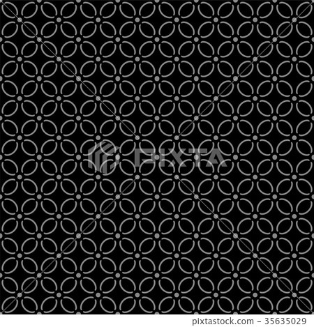 Antique seamless silver retro pattern background 35635029