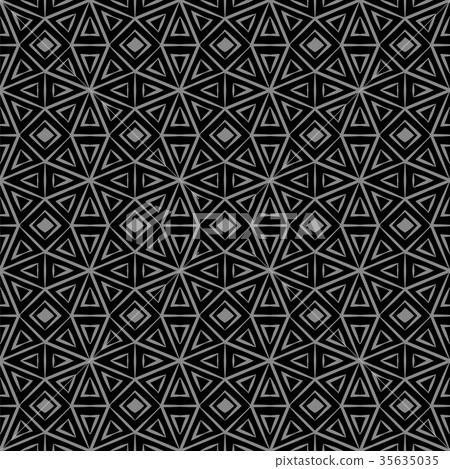 Antique seamless silver retro pattern background 35635035