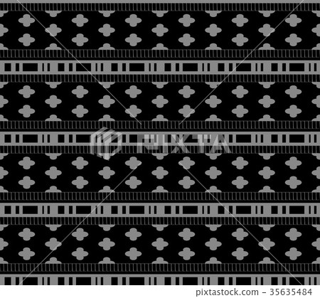 Antique seamless silver retro pattern background 35635484