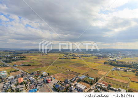 Aerial view around Kisarazu City Ijiri 35637482