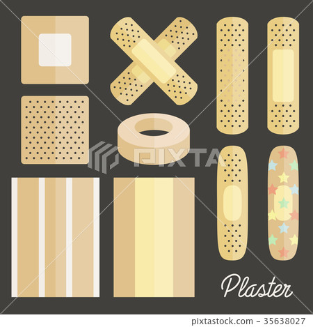 Set of Beige Plaster Set of Beige Plaster 35638027