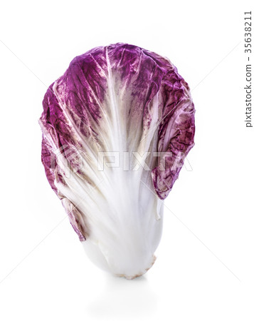 Radicchio, red salad isolated on white. Radicchio, red salad isolated on white. 35638211
