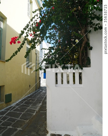 Streets of Mykonos Island 35638715