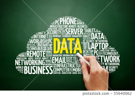 DATA word cloud collage DATA word cloud collage 35640062