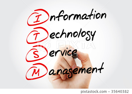 Hand writing ITSM with marker Hand writing ITSM with marker 35640382