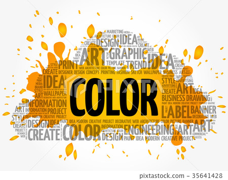 COLOR word cloud - Stock Illustration [35641428] - PIXTA