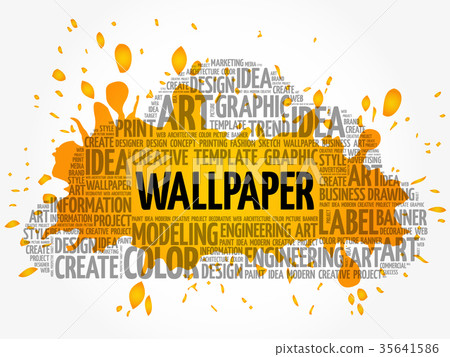 WALLPAPER word cloud - Stock Illustration [35641586] - PIXTA