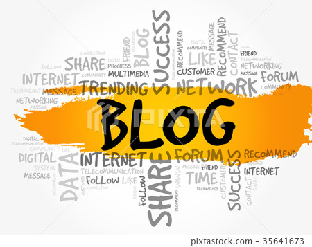 BLOG word cloud collage - Stock Illustration [35641673] - PIXTA