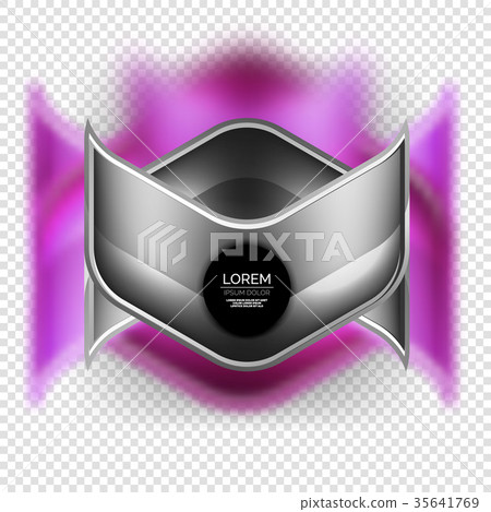 Metal realistic techno arrow background design 35641769