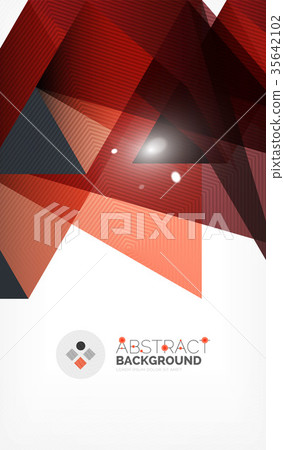 Triangle design business template with lights 35642102