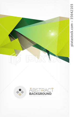 Triangle design business template with lights Triangle design business template with lights 35642103