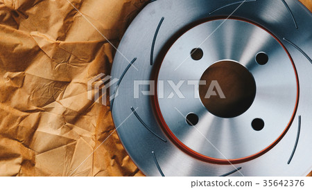 Disc brake it's a part of car use for stop the car 35642376