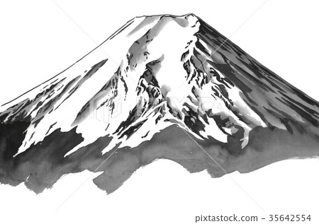 Japan's mountain Fuji ink style 35642554